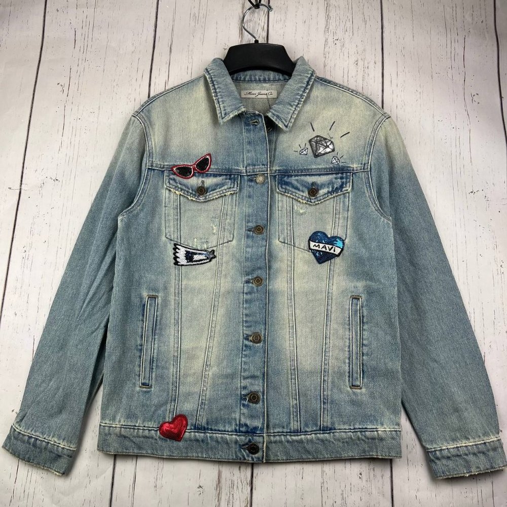 Mavi Small Classic Fit Stretchable Denim Jeans Jacket Blue Women‎ New